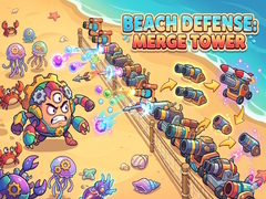 खेल Beach Defense: Merge Tower