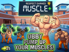 గేమ్ Obby Pump Up Your Muscles! 