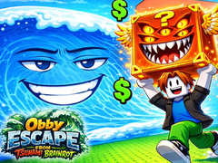 గేమ్ Obby Escape from Tsunami Brainrot