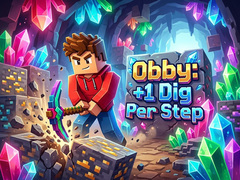 खेल Obby: +1 Dig Per Step