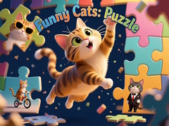 గేమ్ Funny Cats: Puzzle