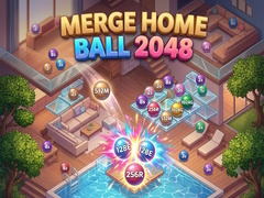 खेल Merge Home Ball 2048