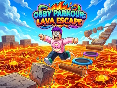 खेल Obby Parkour: Lava Escape