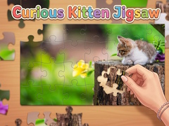 ગેમ Curious Kitten Jigsaw