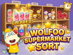 खेल Wolfoo Supermarket Sort