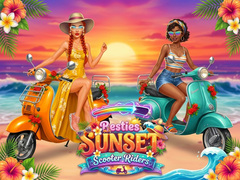 ગેમ Besties Sunset Scooter Rider