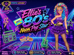 ગેમ Ellie’s 80’s Neon Pop Star
