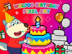 खेल Wolfoo Birthday Pixel Art