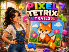 खेल Pixel Tetrix Trails