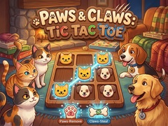 खेल Paws & Claws Tic Tac Toe