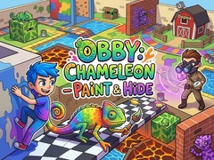 खेल Obby: Chameleon - Paint & Hide