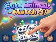 விளையாட்டு Cute animals - Match 3!
