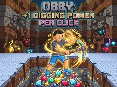 గేమ్ Obby: +1 Digging Power per Click