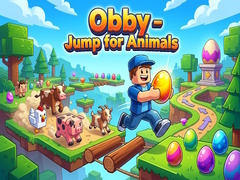 గేమ్ Obby - Jump for Animals
