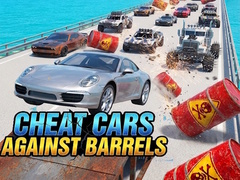 खेल Cheat cars against barrels